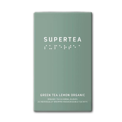 Supertea �kologiske tebreve<br />Green tea lemon