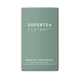 Supertea �kologiske tebreve<br />Green tea lemon