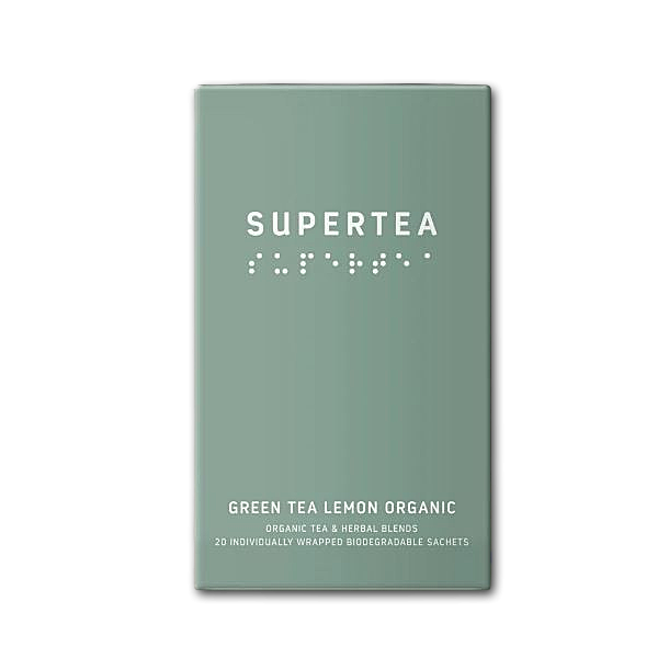Supertea �kologiske tebreve<br />Green tea lemon