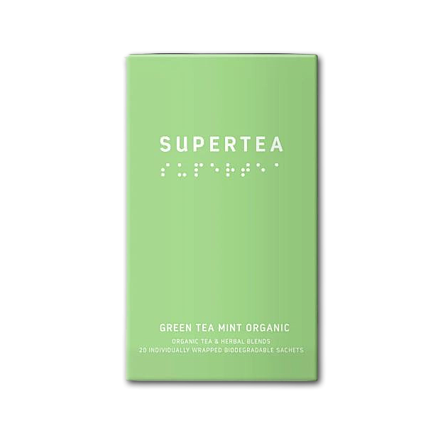 Supertea �kologiske tebreve<br />Green tea mint