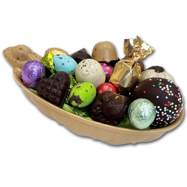 H�ndlavet luksus P�ske�g<br />Dulche chokolade