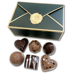 Svane Chokolade<br />Fyldte og massive chokolader<br />Uden tilsat sukker (6 stk.)