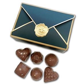 Svane Chokolade<br />Fyldte og massive chokolader<br />uden tilsat sukker (6 stk.)