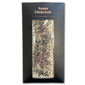 Svane Chokolade<br />Hvid Chokolade med Bagsv�rd Lakrids