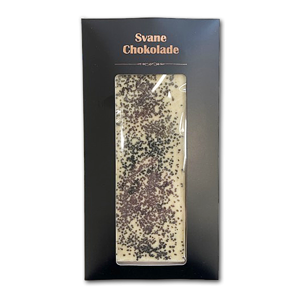 Svane Chokolade<br />Hvid Chokolade med Bagsv�rd Lakrids