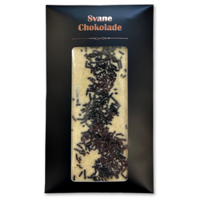 Svane Chokolade<br />Hvid Chokolade med Bagsvrd Lakrids