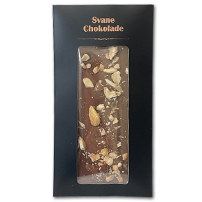 Svane Chokolade<br />Lys Chokolade med Blandede n�dder
