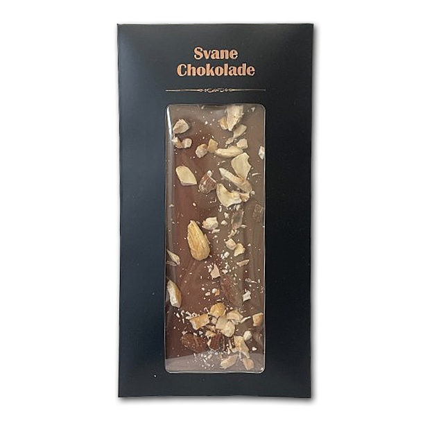 Svane Chokolade<br />Lys Chokolade med Blandede n�dder