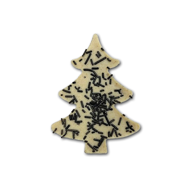 Svane Juletr<br />Hvid Chokolade med Bagsvrd lakrids