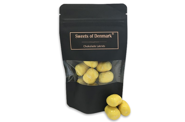 Citron Choko-Lakrids i pose