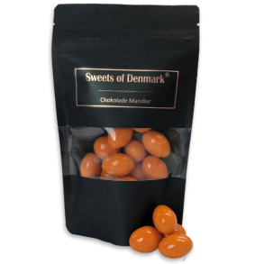 Salmiak Mandler Sweets of | med chokolade i salmiaklakrids-pulver