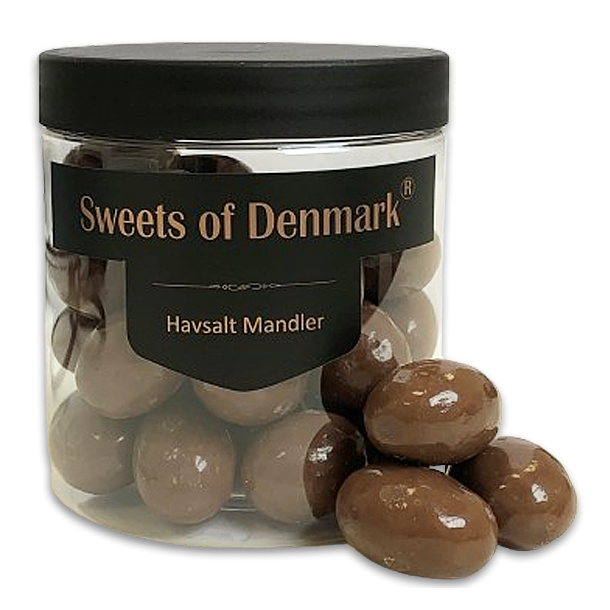 Sweets of Denmark mandler med lys chokolade og havsalt