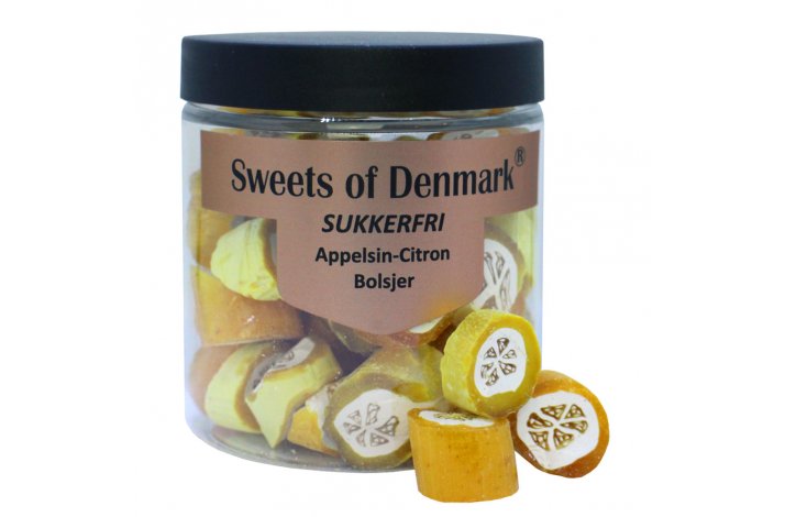 Sukkerfri Appelsin-Citron Bolsjer