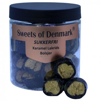 Sukkerfri Karamel Lakrids Bolsjer