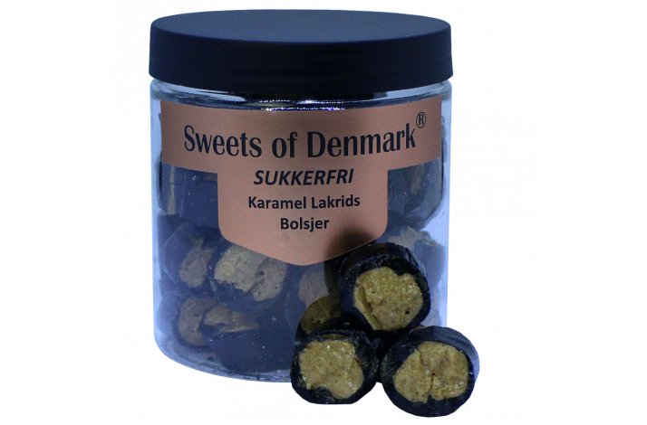 Sukkerfri Karamel Lakrids Bolsjer