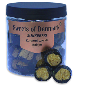 Sweets of Denmark<br />Sukkerfri Karamel Lakrids Bolsjer