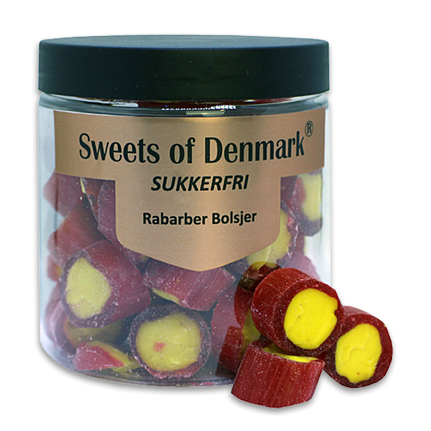 Sweets of Denmark<br />Sukkerfri Rabarber Bolsjer