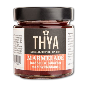 THYA Marmelade - jordbr og rabarber med hyldeblomst