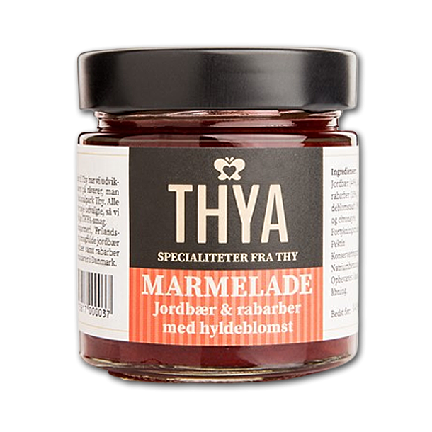 THYA Marmelade - jordbr og rabarber med hyldeblomst