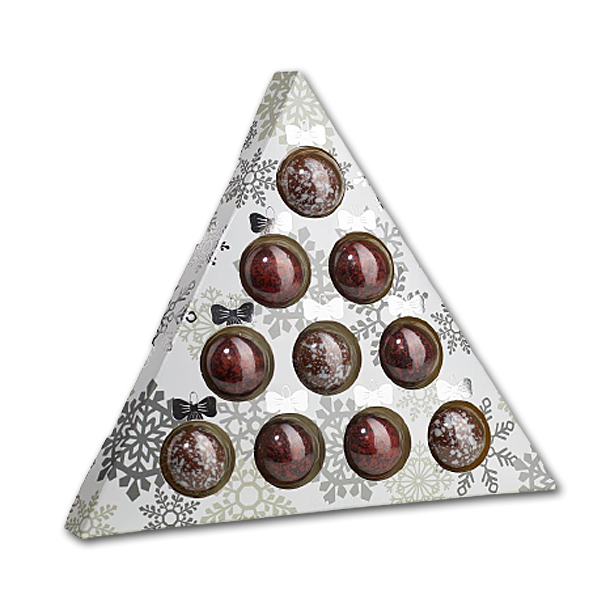 Juleske med fyldt chokolade