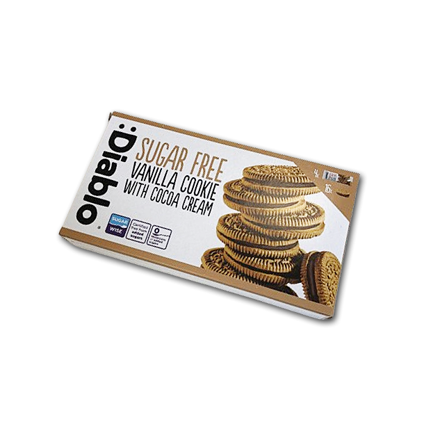 Diablo Vaniljekiks med kakaocreme<br />Sukkerfri