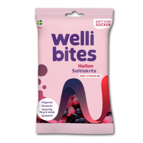 Welli Bites Hindbr/Lakrids uden tilsat sukker