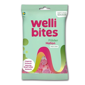 Welli Bites Hyldebr/Hindbr uden tilsat sukker