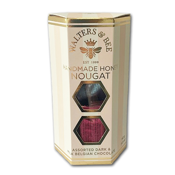 Walters Fransk nougat med mrk og lys belgisk chokolade
