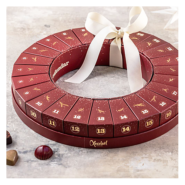 Xocolatl Rund Chokolade Julekalender til 2 pers.