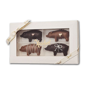 Xocolatl ske med 4 Marcipangrise