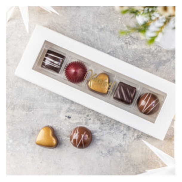 Xocolatl ske med 5 fyldte chokolader<br />Limited Edition