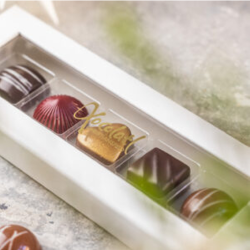 Xocolatl ske med 5 fyldte chokolader<br />Limited Edition