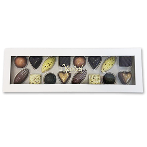 Xocolatl aflang ske med 16 fyldte chokolader