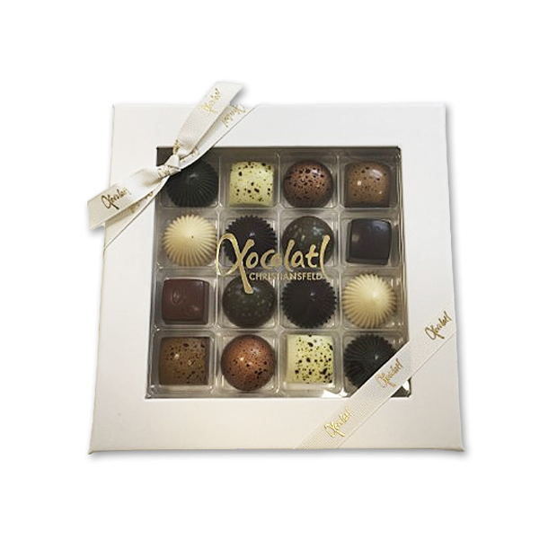 Xocolatl ske med 16 fyldte chokolader