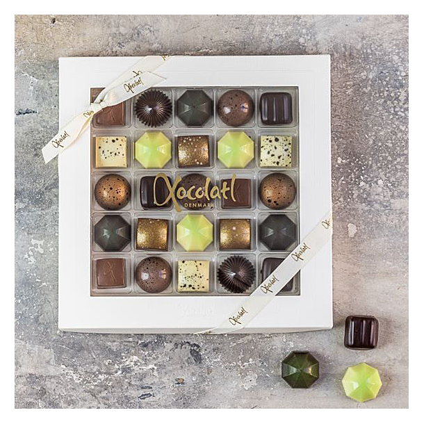 Xocolatl �ske med 25 fyldte chokolader