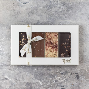 Xocolatl ske med 4 chokoladebarer