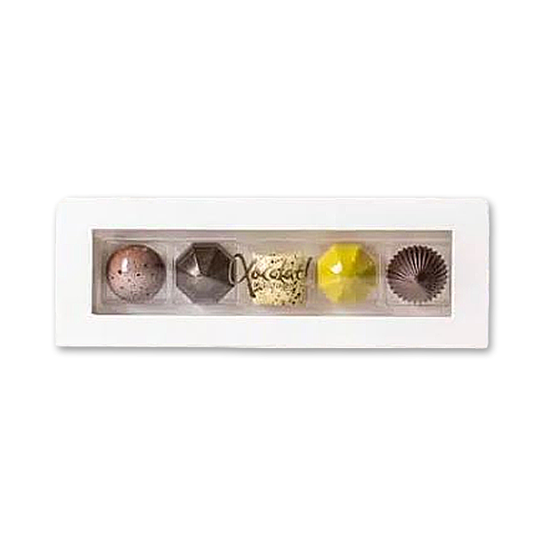 Xocolatl ske med 5 fyldte chokolader