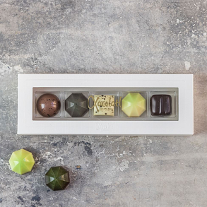 Xocolatl �ske med 5 fyldte chokolader