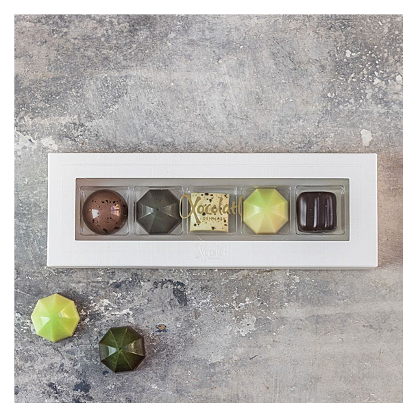 Xocolatl �ske med 5 fyldte chokolader