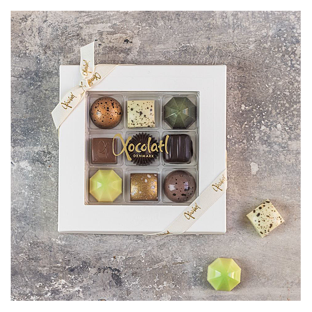 Xocolatl �ske med 9 fyldte chokolader