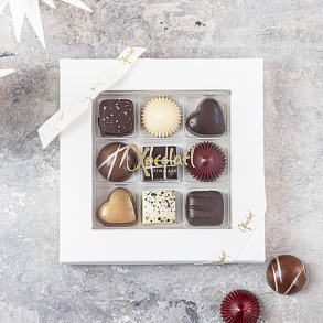 Xocolatl Juleske med 9 fyldte chokolader