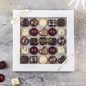 Xocolatl Juleske med 25 fyldte chokolader