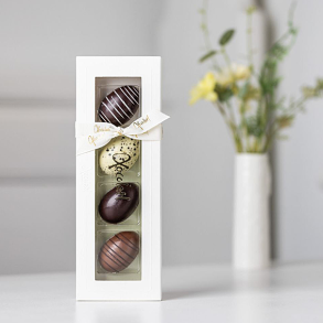 Xocolatl P�ske�ske hvid med 4 marcipan�g