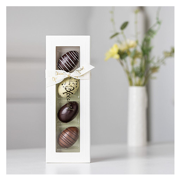 Xocolatl P�ske�ske hvid med 4 marcipan�g