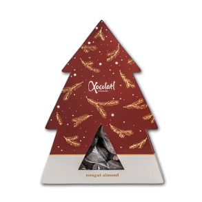 Xocolatl Rd Juletr med nougat mandler