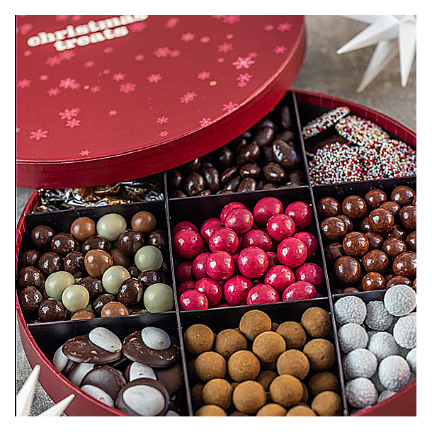 Xocolatl rund juleske med lkkerier