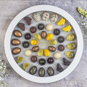 Xocolatl Rund P�ske�ske med 42 fyldte chokolader