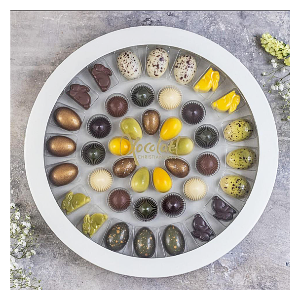 Xocolatl Rund P�ske�ske med 42 fyldte chokolader