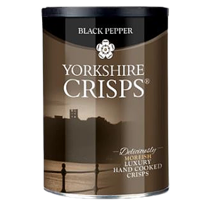 Yorkshire Kartoffelchips med Sort peber