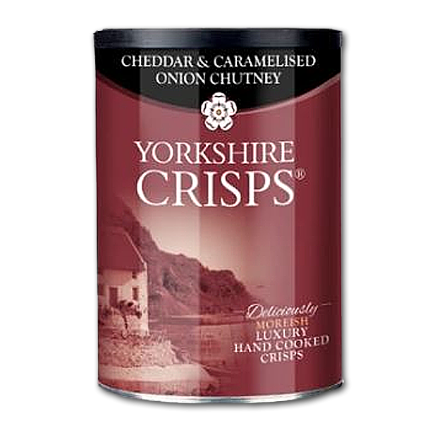 Yorkshire Kartoffelchips med Cheddar og karamelliserede lg